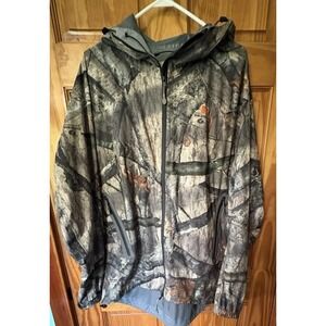 APX G2 Mossy Oak x Russell Outdoors Mens XL Cyclone L5 Rain Jacket Camo Hunting